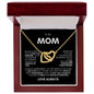 TO MY MOM INTERLOCKING NECKLACE #LG_BLK_WHT_IH