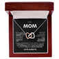 TO MY MOM INTERLOCKING NECKLACE #LG_BLK_WHT_IH
