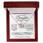 TO MY BEAUTIFUL DAUGHTER HAPPY SWEET 16TH INTERLOCKING HEARTS NECKLACE