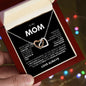 TO MY MOM INTERLOCKING NECKLACE #LG_BLK_WHT_IH