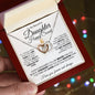 TO MY BEAUTIFUL DAUGHTER HAPPY SWEET 16TH INTERLOCKING HEARTS NECKLACE