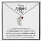 HAPPY MOTHER'S DAY CUSTOMIZABLE BABY FEET NECKLACE | PRMC41723LC