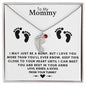 TO MY MOMMY MAY JUST BE A BUMP BABY FEET NECKLACE | PR040323