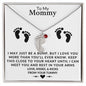 TO MY MOMMY MAY JUST BE A BUMP BABY FEET NECKACE | PR04323