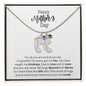 HAPPY MOTHER'S DAY CUSTOMIZABLE BABY FEET NECKLACE | PRMC41723LC