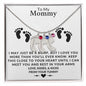 TO MY MOMMY MAY JUST BE A BUMP BABY FEET NECKACE | PR04323