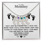 TO MY MOMMY MAY JUST BE A BUMP BABY FEET NECKLACE | PR040323