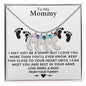 TO MY MOMMY MAY JUST BE A BUMP BABY FEET NECKACE | PR04323