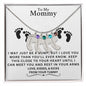 TO MY MOMMY MAY JUST BE A BUMP CUSTOM BABY FEET NECKLACE | PR 04323