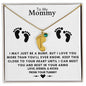 TO MY MOMMY MAY JUST BE A BUMP BABY FEET NECKLACE | PR040323