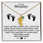 TO MY MOMMY MAY JUST BE A BUMP BABY FEET NECKACE | PR04323