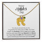 HAPPY MOTHER'S DAY CUSTOMIZABLE BABY FEET NECKLACE | PRMC41723LC