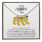 HAPPY MOTHER'S DAY CUSTOMIZABLE BABY FEET NECKLACE | PRMC41723LC