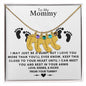 TO MY MOMMY MAY JUST BE A BUMP BABY FEET NECKLACE | PR040323