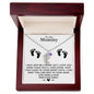 TO MY MOMMY MAY JUST BE A BUMP BABY FEET NECKACE | PR04323