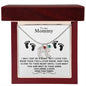 To my Mommy MAY JUST BE A BUMP BABY FEET NECKLACE | PR040323