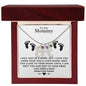 TO MY MOMMY MAY JUST BE A BUMP BABY FEET NECKACE | PR04323