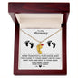 TO MY MOMMY MAY JUST BE A BUMP BABY FEET NECKACE | PR04323