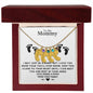 TO MY MOMMY MAY JUST BE A BUMP BABY FEET NECKLACE | PR040323