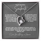 TO MY BEAUTIFUL SOULMATE FOREVER LOVE NECKLACE #LG_BF_SM_TBLK_WHT_FL