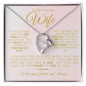 TO MY AMAZING WIFE FOREVER LOVE NECKLACE #LG_AM_WF_PNK_GOLD