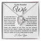 TO MY BEAUTIFUL WIFE FOREVER NECKLACE #LG B_W_WHT_FL