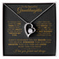 TO MY BEAUTIFUL GRANDDAUGHTER FOREVER LOVE NECKLACE #LG_BLK_GLD_FL