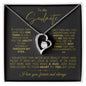TO MY SOULMATE FOREVER LOVE NECKLACE #LG_SM_BLK_GLD_FL