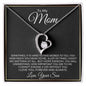 TO MY MOM SOMETIMES IT'S HARD FOREVER LOVE NECKLACES