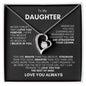 TO MY BEAUTIFUL DAUGHTER FOREVER LOVE NECKLACE #LG_BG_BLK_WHT_FL