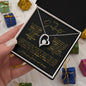 TO MY SOULMATE FOREVER LOVE NECKLACE #LG_SM_BLK_GLD_FL