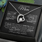 TO MY AMAZING MOM FOREVER LOVE NECKLACE #LG_AM_BLK_WHT_FL