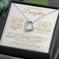 TO MY BEAUTIFUL DAUGHTER LOVE KNOT NECKLACE #LG_BG_WHT_GLD_FL