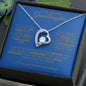 TO MY BEAUTIFUL GRANDDAUGHTER FOREVER LOVE NECKLACE #LG_BLU_GLD_FL
