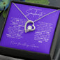 TO MY BEAUTIFUL SOULMATE FOREVER LOVE NECKLACE #LG_BF_SM_PUR-WHT_FL