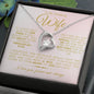 TO MY AMAZING WIFE FOREVER LOVE NECKLACE #LG_AM_WF_PNK_GOLD