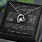 TO MY SOULMATE FOREVER LOVE NECKLACE #LG_BLK_WHT_FL
