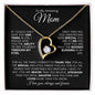 TO MY AMAZING MOM FOREVER LOVE NECKLACE #LG_AM_BLK_WHT_FL