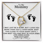 TO MY MOMMY MAY JUST BE A BUMP FOREVER LOVE NECKLACE | PR040323
