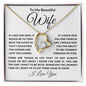 TO MY BEAUTIFUL WIFE FOREVER NECKLACE #LG B_W_WHT_FL