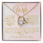 TO MY AMAZING WIFE FOREVER LOVE NECKLACE #LG_AM_WF_PNK_GOLD