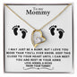 TO MY MOMMY MAY JUST BE A BUMP FOREVER LOVE NECKLACE | PR04023