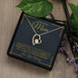 TO MY AMAZING MOM FOREVER LOVE NECKLACE #LGAM_M_BLK_GLD_FL