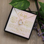 TO MY AMAZING WIFE FOREVER LOVE NECKLACE #LG_AM_WF_PNK_GOLD