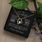 TO MY SOULMATE FOREVER LOVE NECKLACE #LG_BLK_WHT_FL