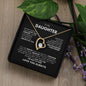 TO MY BEAUTIFUL DAUGHTER FOREVER LOVE NECKLACE #LG_BG_BLK_WHT_FL