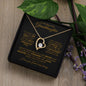 TO MY BEAUTIFUL GRANDDAUGHTER FOREVER LOVE NECKLACE #LG_BLK_GLD_FL