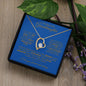 TO MY BEAUTIFUL GRANDDAUGHTER FOREVER LOVE NECKLACE #LG_BLU_GLD_FL
