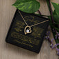 TO MY SOULMATE FOREVER LOVE NECKLACE #LG_SM_BLK_GLD_FL