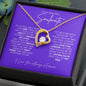TO MY BEAUTIFUL SOULMATE FOREVER LOVE NECKLACE #LG_BF_SM_PUR-WHT_FL